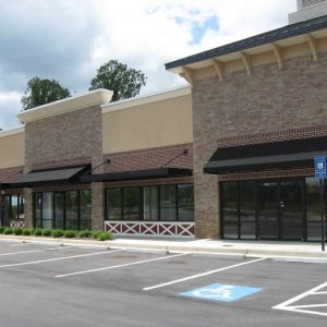 commercial building awnings