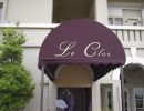 fancy purple awning