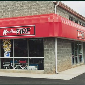 kauffman tire red awning
