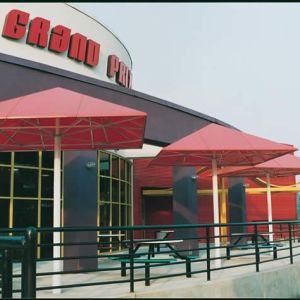 retro awning at park