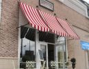 retro striped awnings